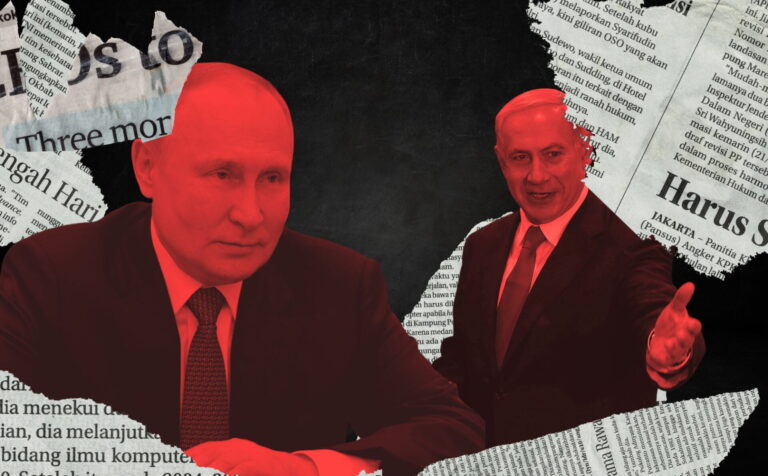 Vladimir Putin Benjamin Netanyahu dezinformacja fake news propaganda